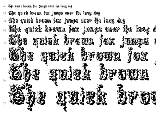 Leafy font waterfall